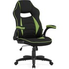 Кресло для руководителя Plast 1 пластик/ткань, черный/зеленый 67x60x117 см - Фото 2