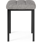 Табурет Байя металл/ткань, черный/серый 35x35x45 см 10510901