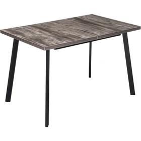 Стол деревянный Цефей металл, дуб рошелье/черный 75x120x77 см