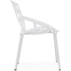 Пластиковый стул One металл/пластик, белый/белый 55x56x80 см 10510922