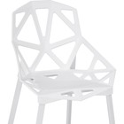 Пластиковый стул One металл/пластик, белый/белый 55x56x80 см 10510922