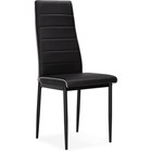 Стул на металлокаркасе DC2-001 металл/экокожа, черный 41x54x97 см 10510928