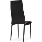 Стул на металлокаркасе DC2-001 металл/экокожа, черный 41x54x97 см 10510928
