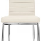 Стул на металлокаркасе DC2-001 металл/экокожа, хром/бежевый 41x45x96 см  (артикул 10510929)  большой выбор товаров оптом и в розницу по низким ценам с доставкой