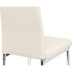 Стул на металлокаркасе DC2-001 металл/экокожа, хром/бежевый 41x45x96 см  (артикул 10510929)  большой выбор товаров оптом и в розницу по низким ценам с доставкой