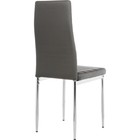 Стул на металлокаркасе DC2-001 металл/экокожа, хром/серый 41x45x96 см - Фото 7