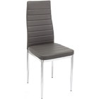 Стул на металлокаркасе DC2-001 металл/экокожа, хром/серый 41x45x96 см - Фото 8