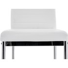 Стул на металлокаркасе DC2-001 металл/экокожа, хром/белый 41x45x96 см - Фото 9