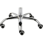 Компьютерное кресло Kolin металл/экокожа / пластик, хром/белый 49x56x79 см - фото 121969995