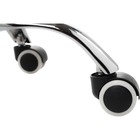 Компьютерное кресло Kolin металл/экокожа / пластик, хром/белый 49x56x79 см - фото 121969996