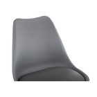 Пластиковый стул Bonuss массив бука/экокожа/пластик, натуральный/серый 49x57x82 см 10510944