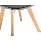 Пластиковый стул Bonuss массив бука/экокожа/пластик, натуральный/серый 49x57x82 см 10510944