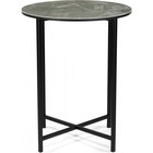 Журнальный стол Волопас металл, королевский мрамор/черный 48x48x60 см 10510956