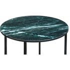 Журнальный стол Волопас металл, малахит/черный 48x48x60 см - фото 121575898