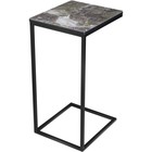 Журнальный стол Геркулес металл, королевский мрамор/черный 30x34x62 см - Фото 2