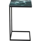 Журнальный стол Геркулес металл, малахит/черный 30x34x62 см 10510962