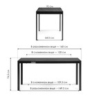 Стол деревянный Центавр металл, бетон/графит 70x120x75 см  (артикул 10510968)  большой выбор товаров оптом и в розницу по низким ценам с доставкой