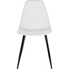 Стул на металлокаркасе Vero металл/пластик, черный/белый 47x52x84 см 10510976