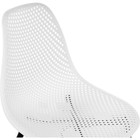 Стул на металлокаркасе Vero металл/пластик, черный/белый 47x52x84 см 10510976