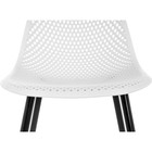 Стул на металлокаркасе Vero металл/пластик, черный/белый 47x52x84 см 10510976