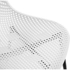 Стул на металлокаркасе Vero металл/пластик, черный/белый 47x52x84 см 10510976