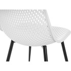 Стул на металлокаркасе Vero металл/пластик, черный/белый 47x52x84 см 10510976