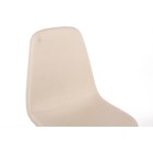 Стул на металлокаркасе Lilu металл/ткань, черный/бежевый 43x48x87 см 10510991