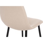 Стул на металлокаркасе Lilu металл/ткань, черный/бежевый 43x48x87 см 10510991