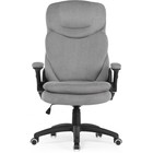 Кресло для руководителя Kolum пластик/ткань, черный/серый 71x86x126 см - Фото 2