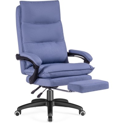 Кресло для руководителя Rapid пластик/ткань, черный/голубой 68x75x113 см