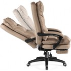 Кресло для руководителя Rapid пластик/ткань, черный/бежевый 68x75x113 см - Фото 8