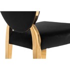 Стул на металлокаркасе Odda металл/ткань, золотой/черный 50,5x65x91 см - Фото 7