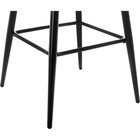 Стул барный Mint металл/велюр, черный/серый 45x49x107 см - Фото 10