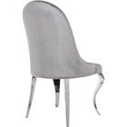 Стул на металлокаркасе Gustav металл/ткань, хром/серый 53x58x95 см - Фото 4