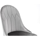 Стул на металлокаркасе Gustav металл/ткань, хром/серый 53x58x95 см - Фото 5