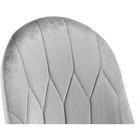 Стул на металлокаркасе Gustav металл/ткань, хром/серый 53x58x95 см - Фото 6