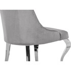 Стул на металлокаркасе Gustav металл/ткань, хром/серый 53x58x95 см - Фото 7