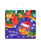 Пакет новогодний «Кокетка», полиэтиленовый с пластиковой ручкой, упаковка, 37×34 см - Фото 2