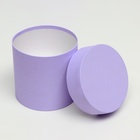 Набор шляпных коробок 4 в 1 «Светлая сирень» 21×21×21- 14×14×14 см - Фото 5