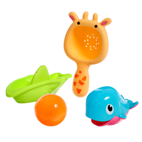 Набор игрушек для ванны «Кит», 4 предмета