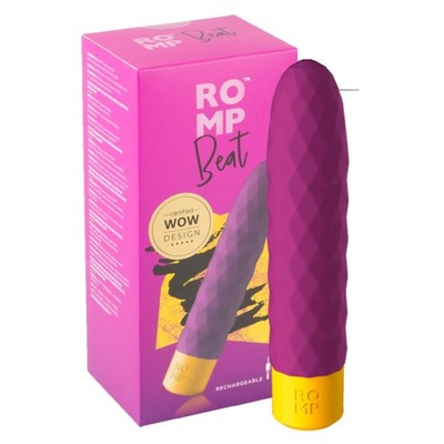 Минивибратор Romp Beat,  15 см, фиолетовый