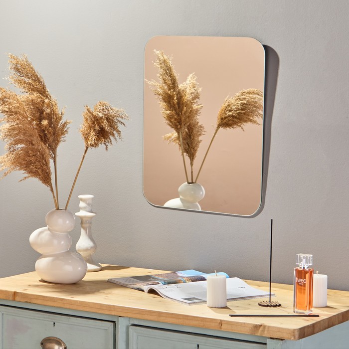 Зеркало, настенное, 50 х 40  см, с 1 пластиной - Фото 1