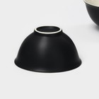 Салатники Magistro Matt black, 250 мл, 11.5×5.6 см, набор 2 шт., фарфор, чёрные, белые - Фото 5