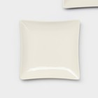 Тарелки Magistro Matt black, 15×2 см, набор 2 шт., квадратные, фарфор, белые, чёрные - Фото 5