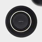 Чайный набор Magistro Matt black, чашка 210 мл, блюдце d=14 см, 2 шт., фарфор, чёрный - Фото 7