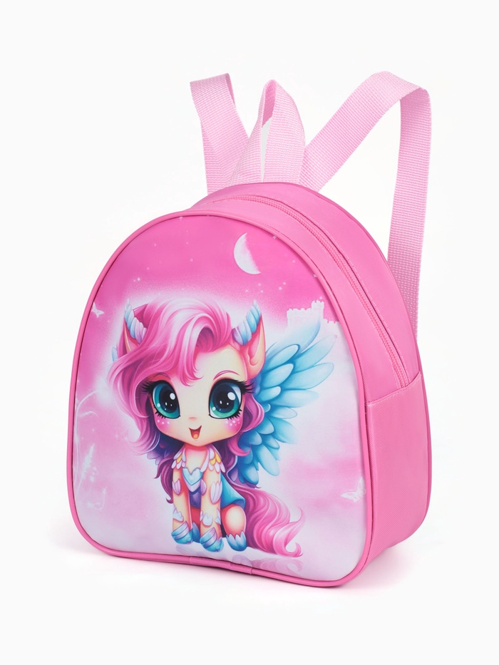 Рюкзак детский «Выбражулька», для девочки, на молнии, размер 21×9×23 см, розовый - Фото 1