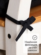 Подушка на стул «Этель» Home, 42×42 см, чёрная - Фото 2