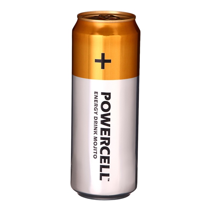 Напиток энергетический газированный Powercell Mojito, 450 мл