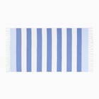 Полотенце пляжное Пештемаль, цв. синий, 100*180 см, 100% хлопок, 180гр/м2 - Фото 2