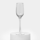 Бокалы для шампанского, 180 мл, набор 6 шт., стекло, прозрачные - Фото 2